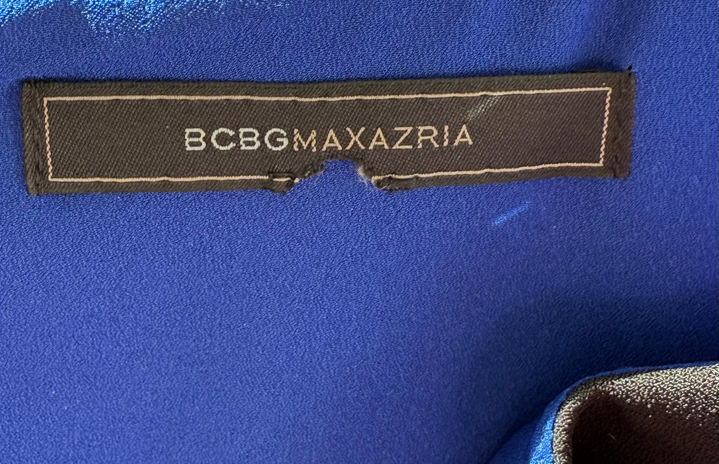 BCBGMaxAzria Black/Blue Dress