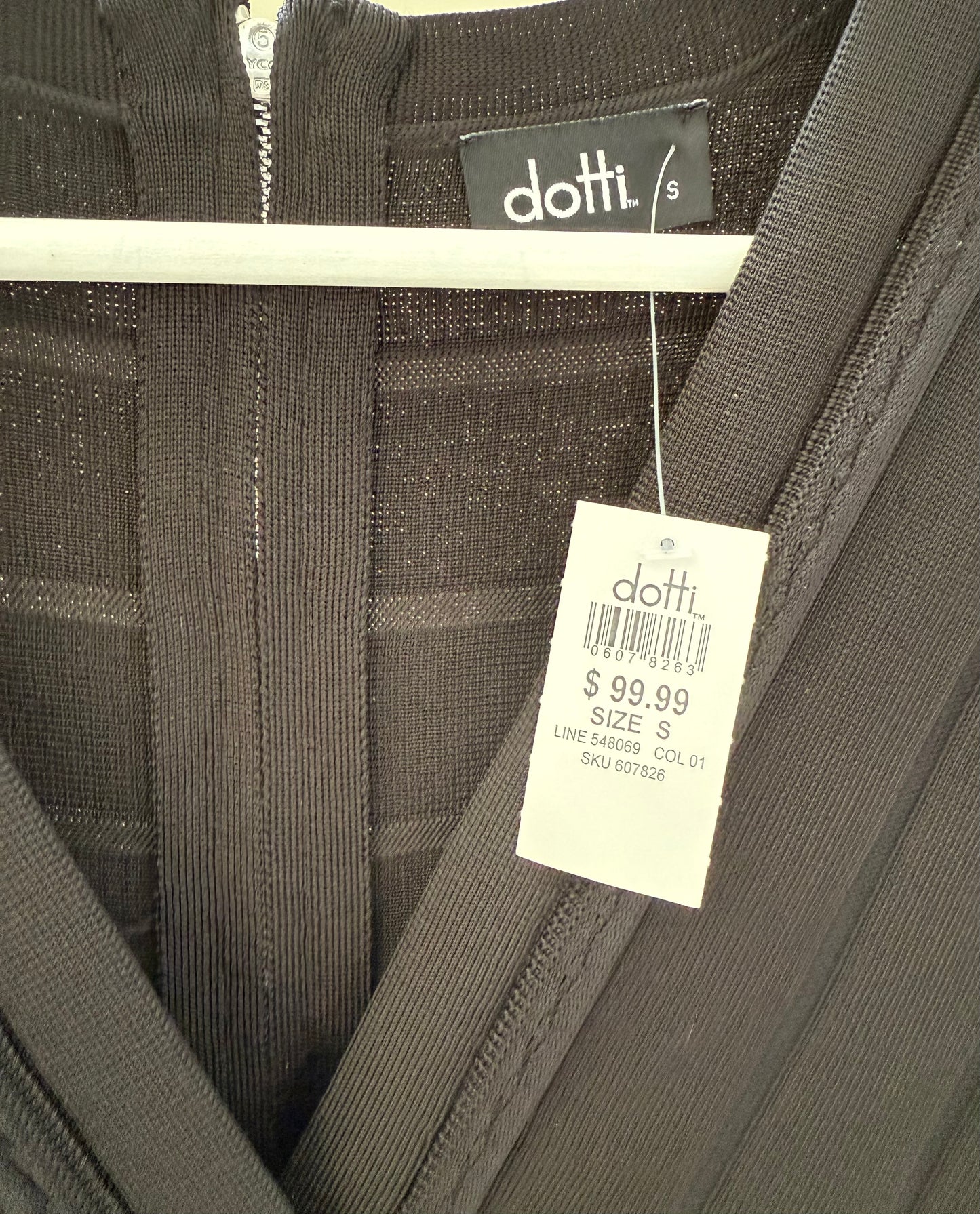 DOTTI Black Mini Dress