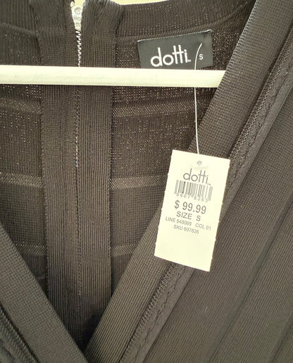 DOTTI Black Mini Dress