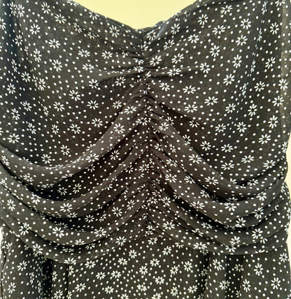 RUBY Black/White Floral Skirt AND Top Outfit Set