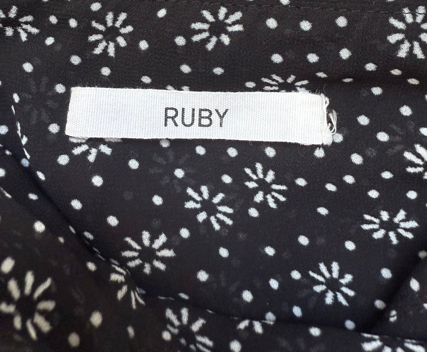 RUBY Black/White Floral Skirt AND Top Outfit Set