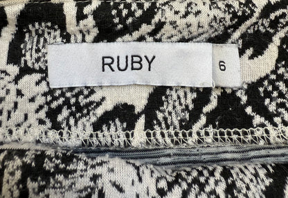 RUBY Black/White Mini Skirt
