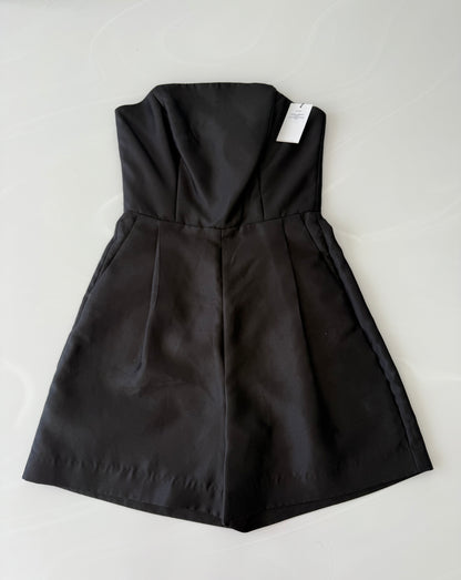 RUBY Sakura Black Silk Blend Playsuit - NEW WITH TAGS ($389)