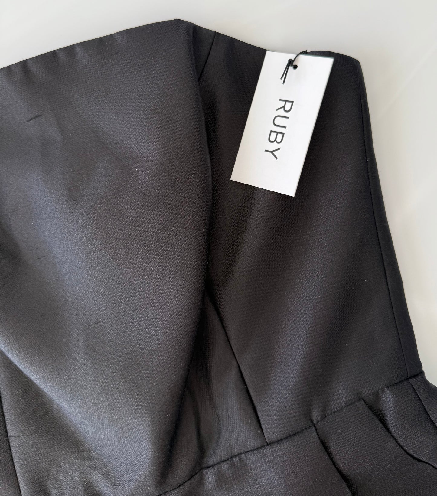 RUBY Sakura Black Silk Blend Playsuit - NEW WITH TAGS ($389)