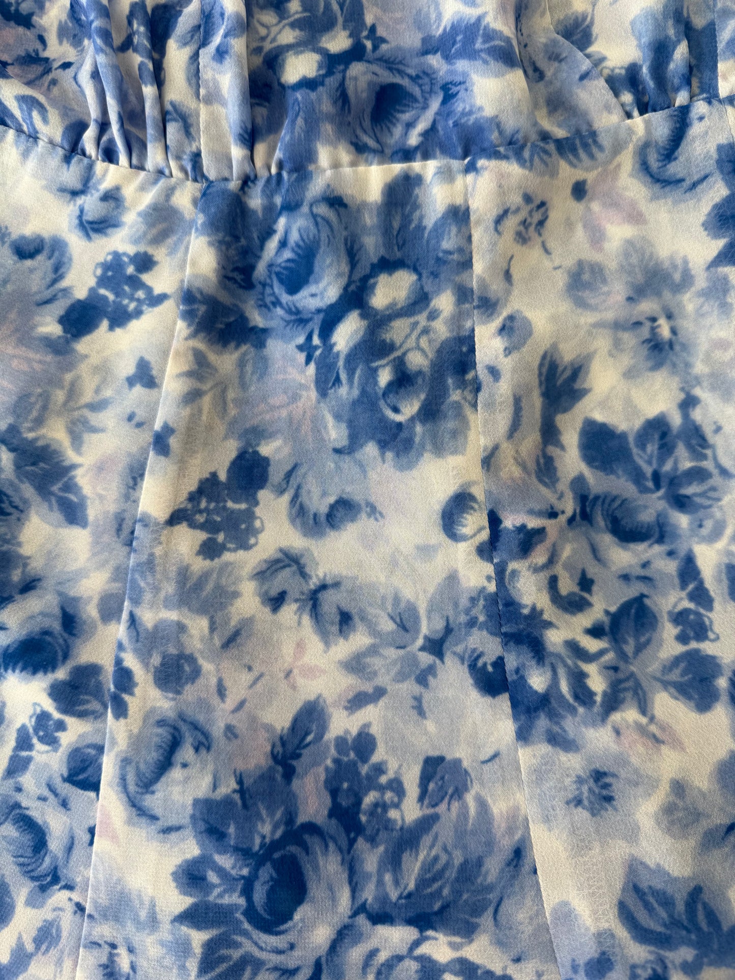 RUBY Blue Floral Playsuit