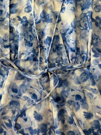RUBY Blue Floral Playsuit