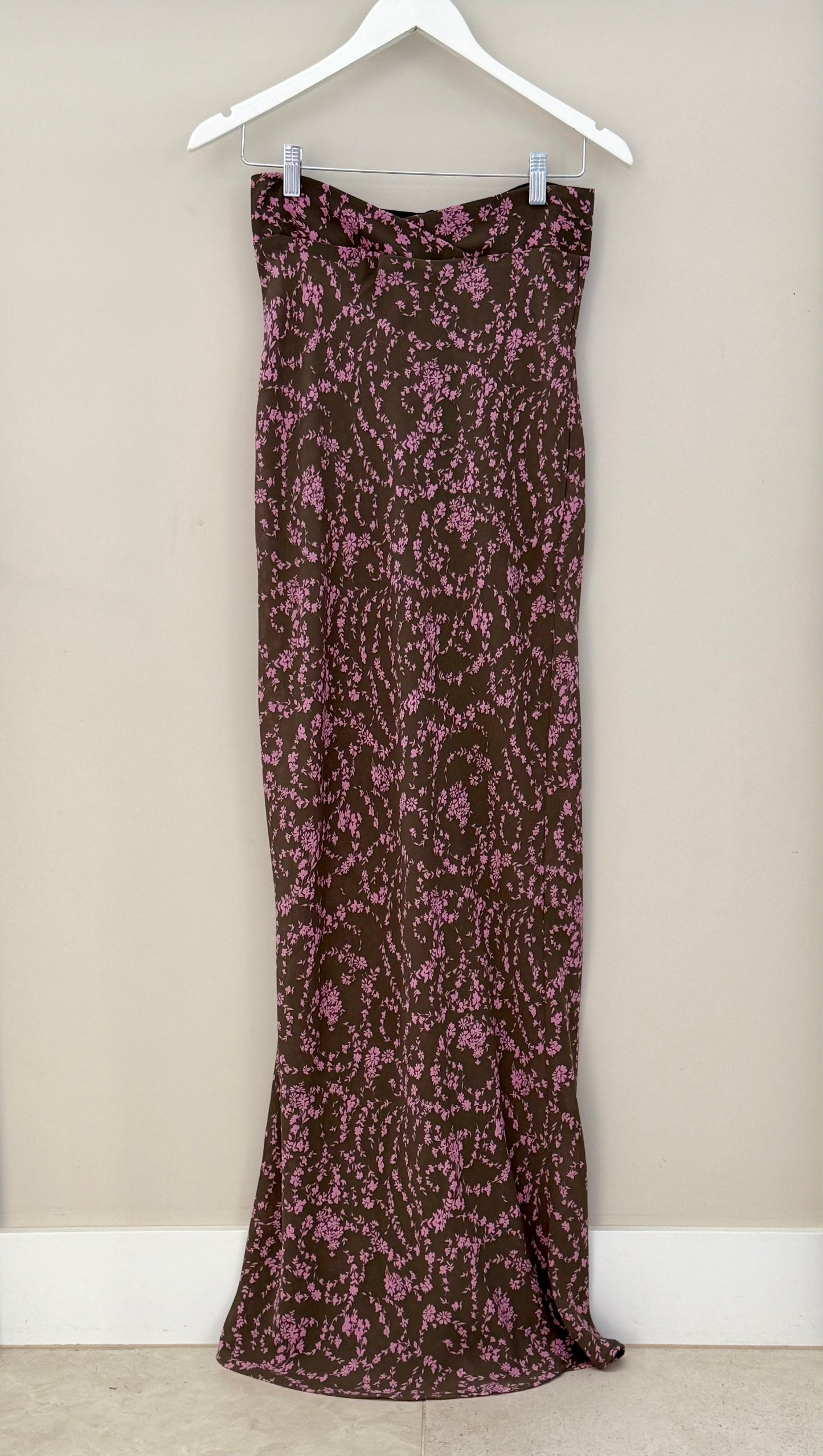 Brown/Pink Floral Dress