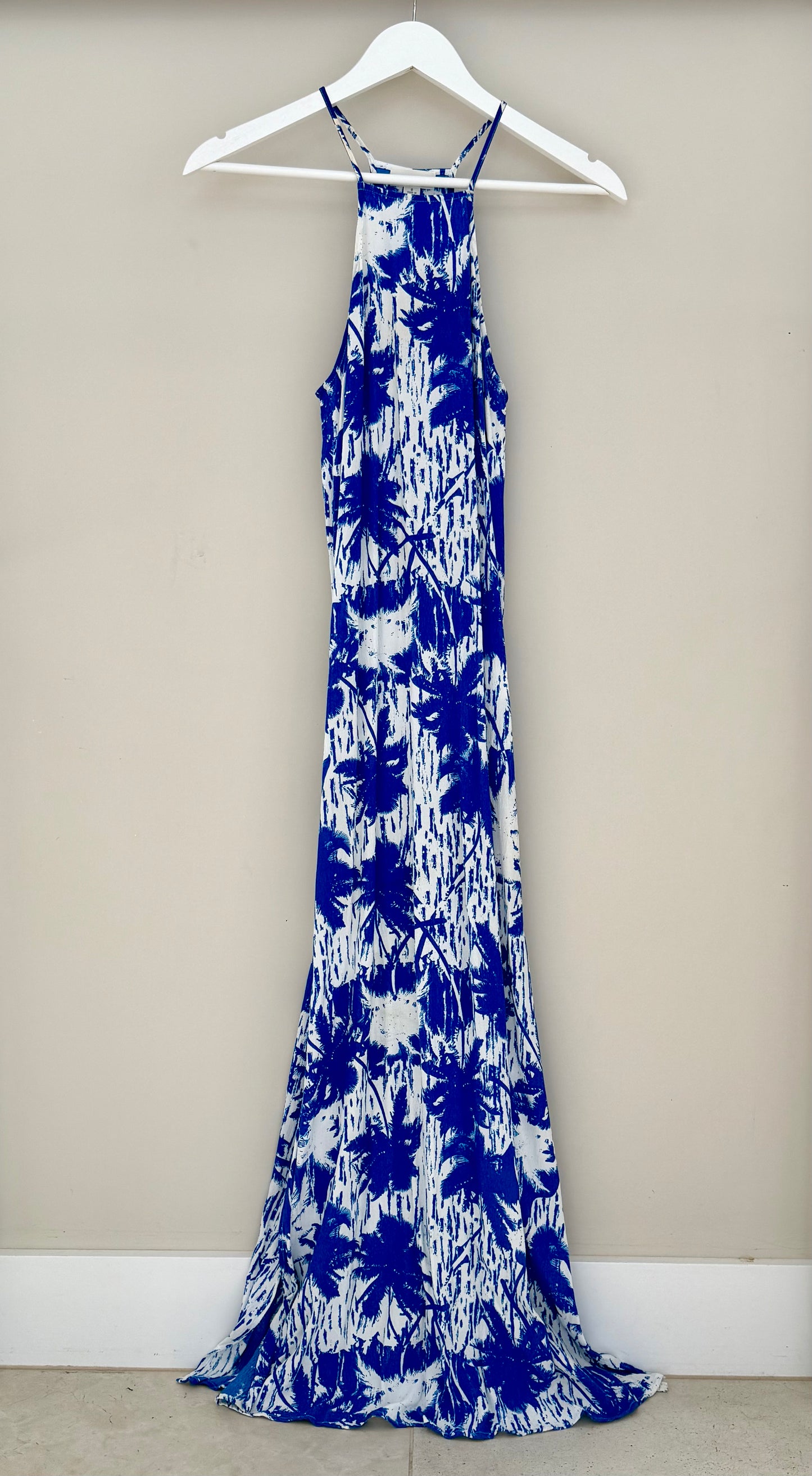 WITCHERY Blue/White Maxi Dress