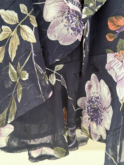 POLLY Blue Floral Mini Dress