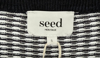 SEED Dark Blue/White Mini Dress