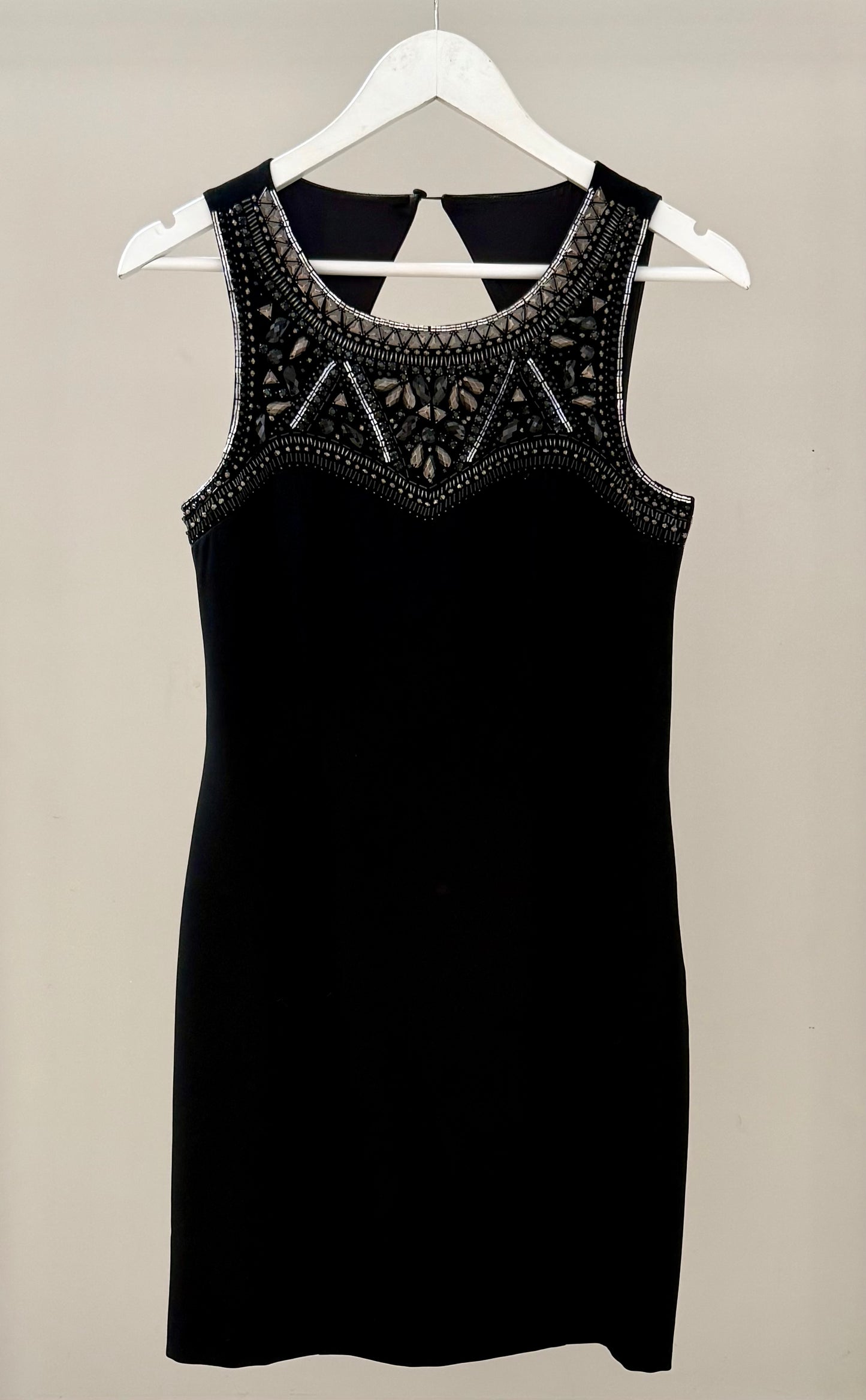 FOREVER NEW Black Mini-Knee Length Dress