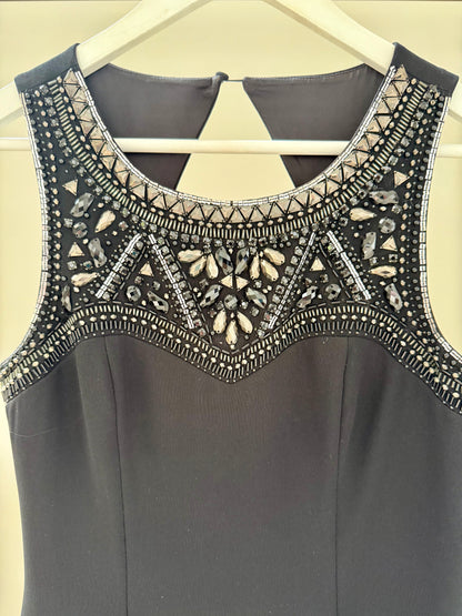 FOREVER NEW Black Mini-Knee Length Dress
