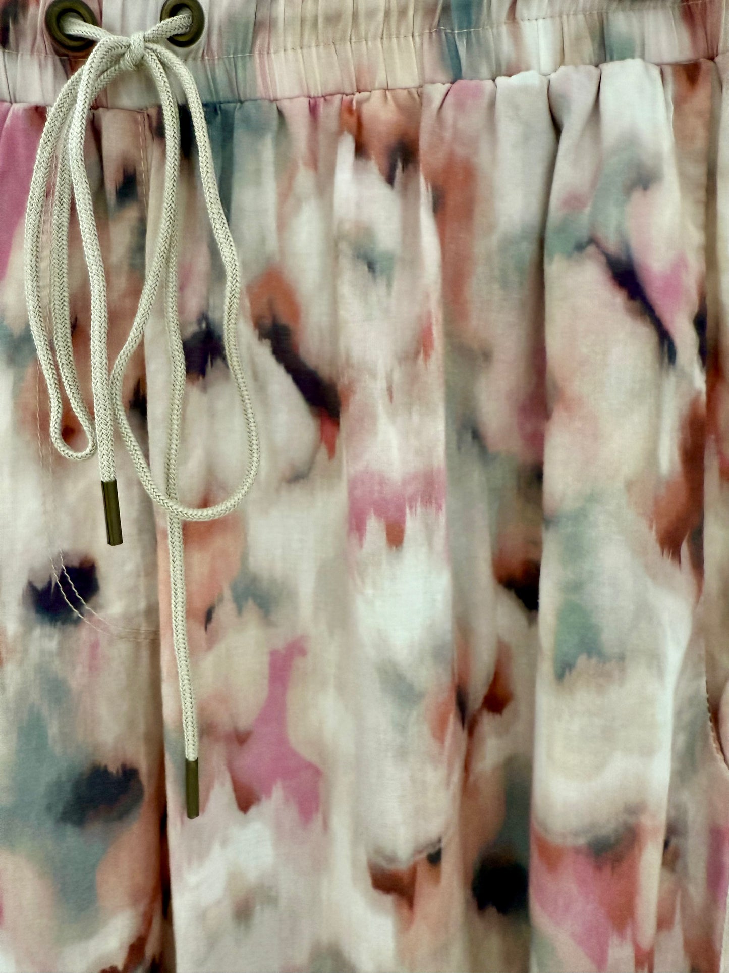 JULIETTE HOGAN Floral Silk Pants/Trousers
