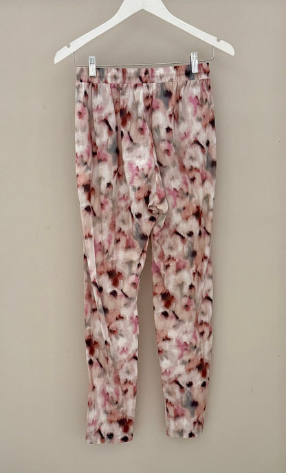 JULIETTE HOGAN Floral Silk Pants/Trousers