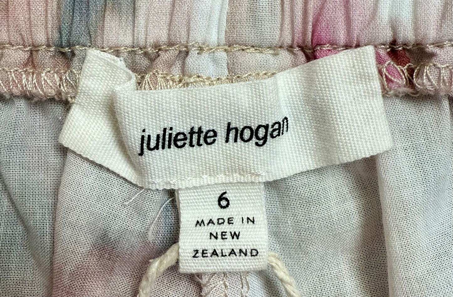 JULIETTE HOGAN Floral Silk Pants/Trousers