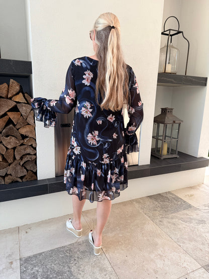 TRELISE COOPER (COOP) Blue Floral Knee Dress