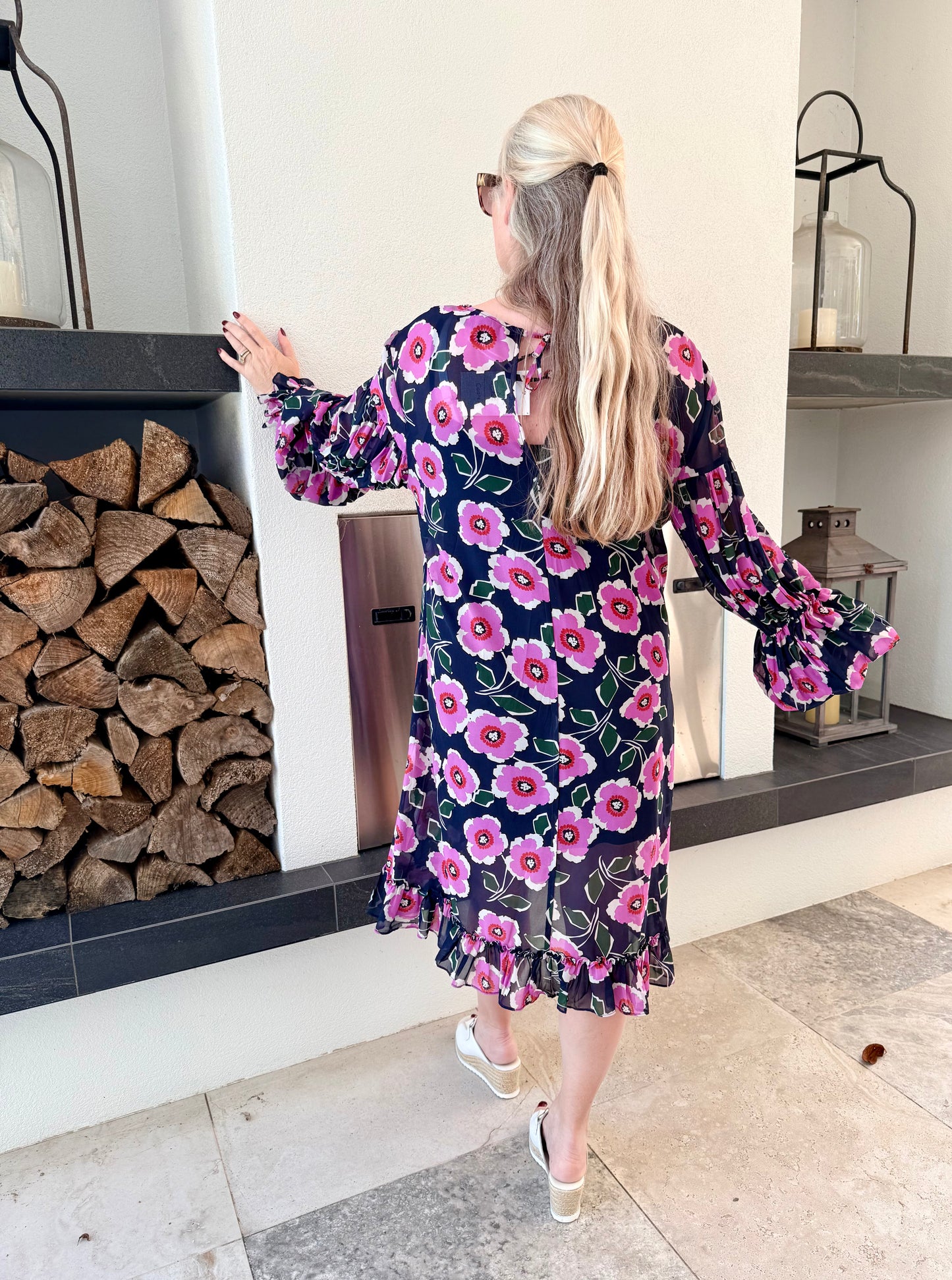 TRELISE COOPER Floral Blue/Pink Dress
