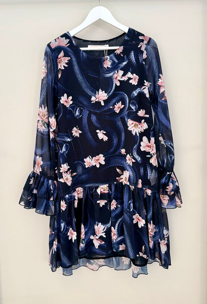 TRELISE COOPER (COOP) Blue Floral Knee Dress