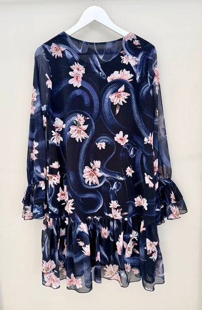 TRELISE COOPER (COOP) Blue Floral Knee Dress