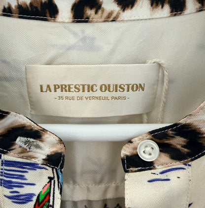 LA PRESTIC OUISTON/Paris Designer - 100% Silk Dress