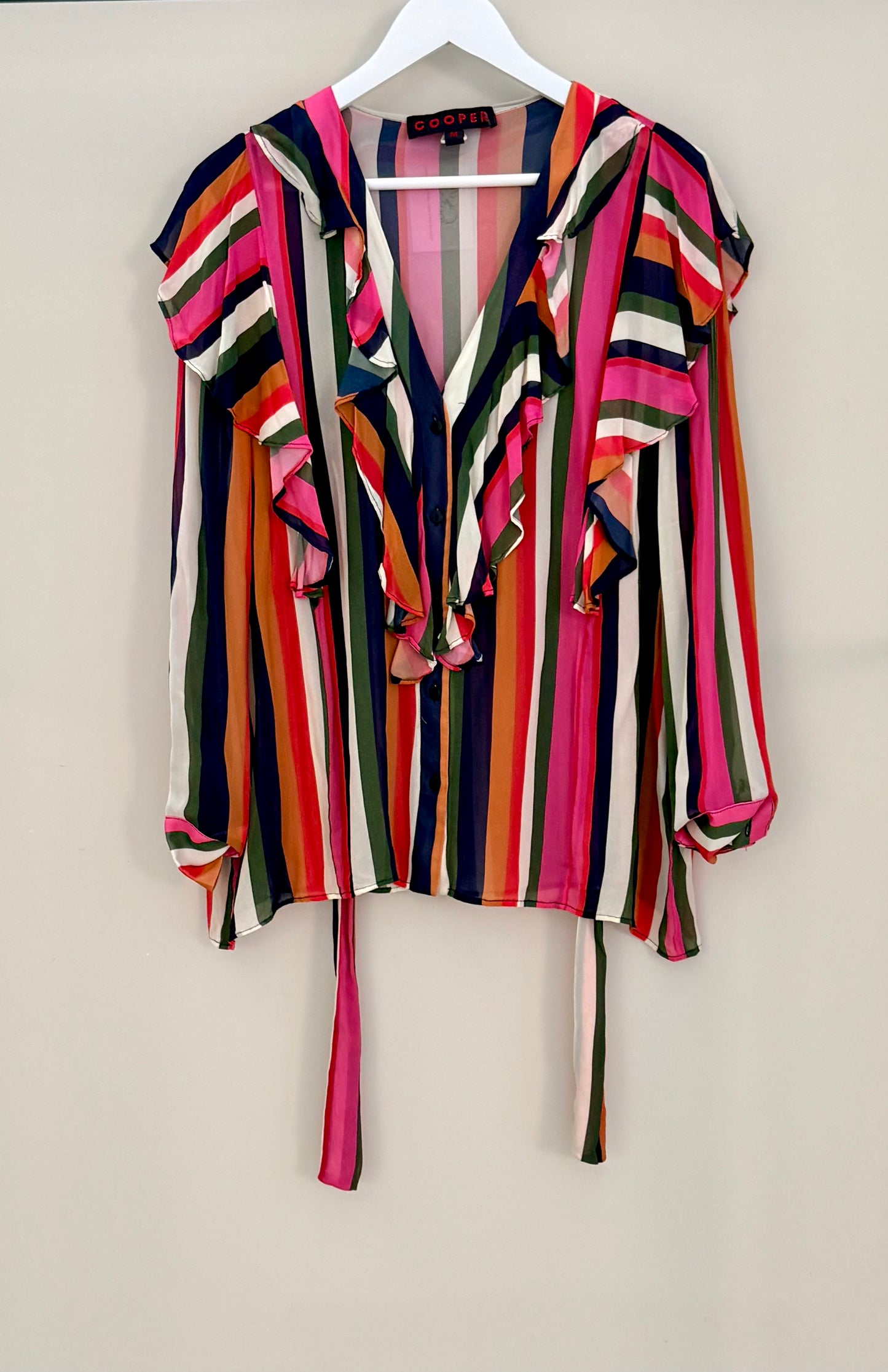 TRELISE COOPER Sheer Striped Top