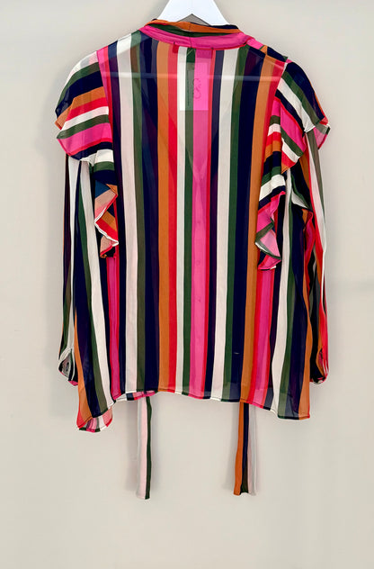 TRELISE COOPER Sheer Striped Top