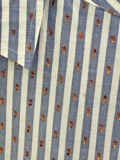 YVONNE BENNETTI Blue/White Stripe Shirt