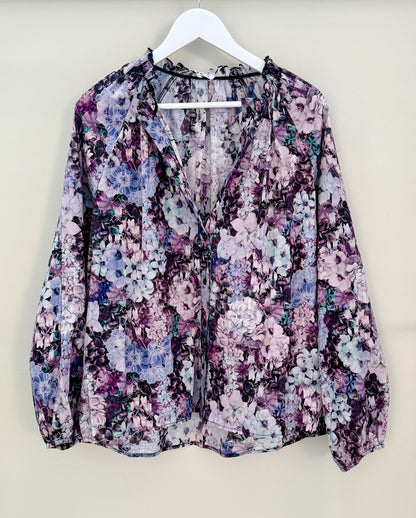 KETZ-KE Purple Floral Top