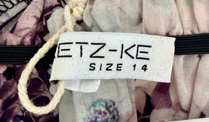 KETZ-KE Purple Floral Top