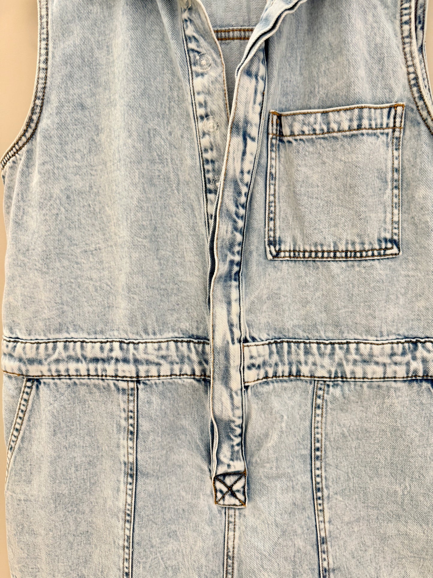 DECJUBA Blue Sleeveless Romper