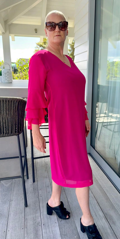 REPERTOIRE Pink Midi Length Dress