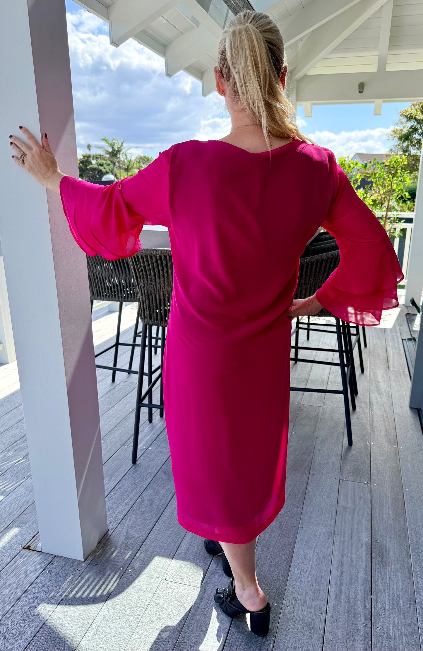 REPERTOIRE Pink Midi Length Dress
