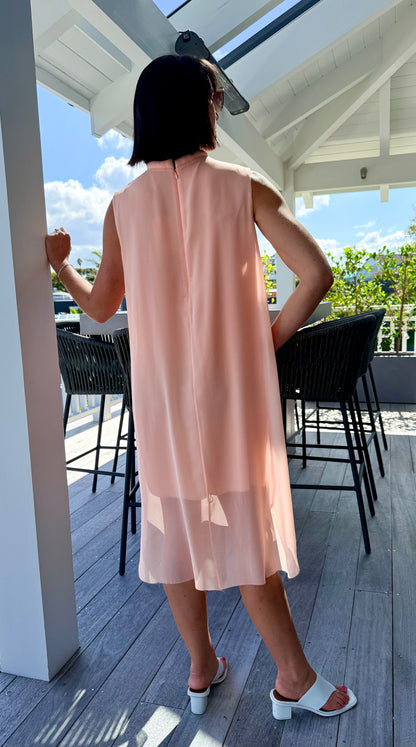 COS Pink/Coral Midi Dress