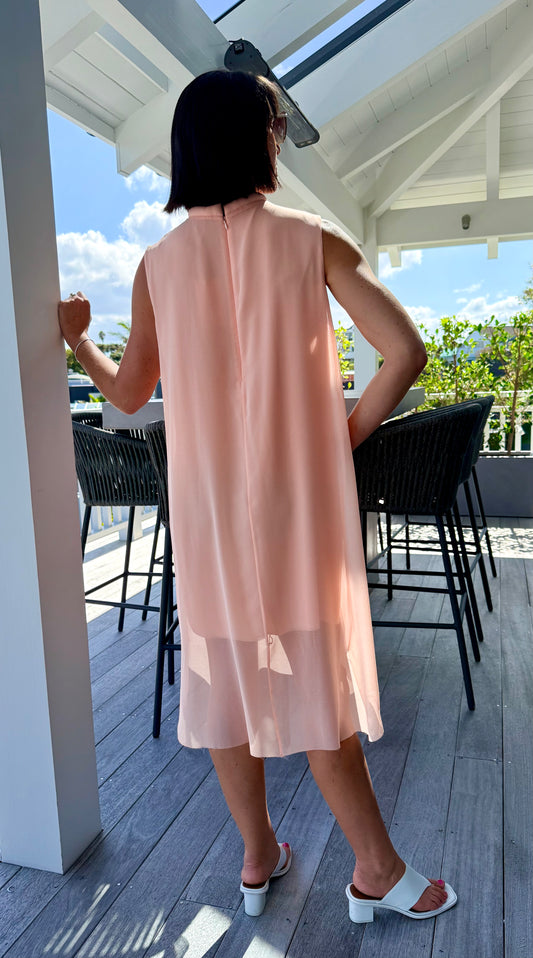 COS Pink/Coral Midi Dress
