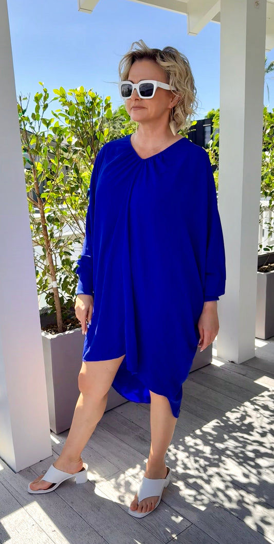 AUGUSTINE Blue Knee Length Dress