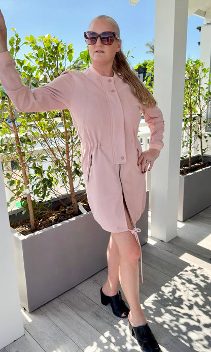 MADLY SWEETLY Pink Mini-Knee Length Dress