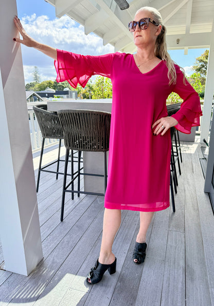 REPERTOIRE Pink Midi Length Dress