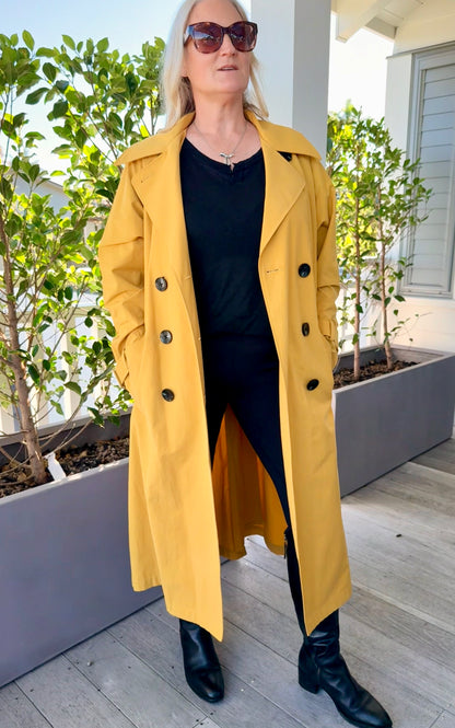 SILLS Yellow Maxi Coat