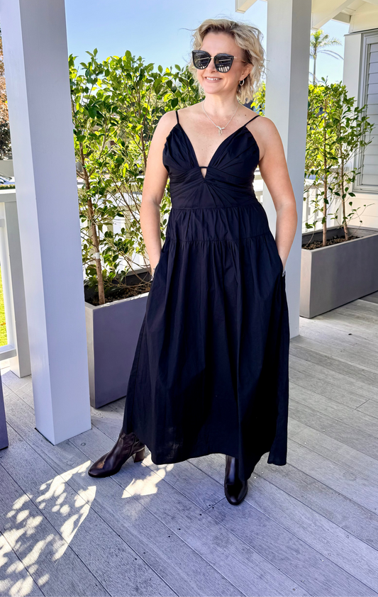 STATE OF PLAY Black Maxi Dress