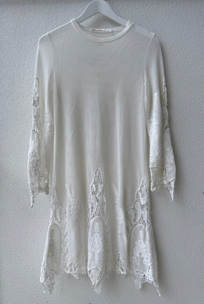 TRELISE COOPER Sheer Knee Length Dress