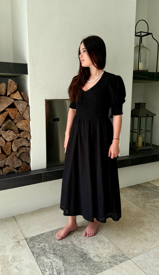 SEED Black Midi-Long Dress