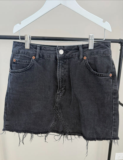 TOPSHOP Moto Black Mini Skirt