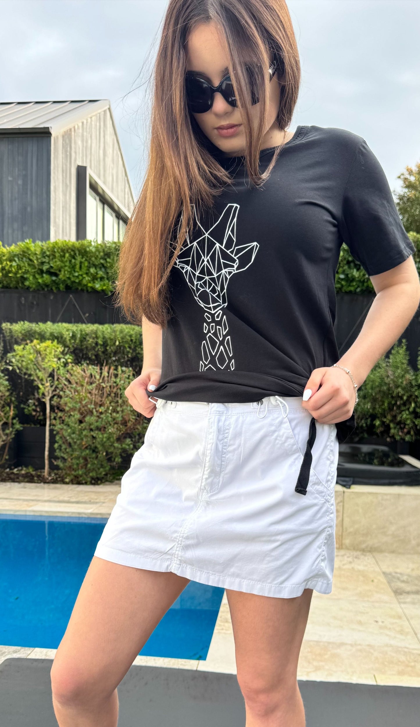 HARLOW White Mini Skirt